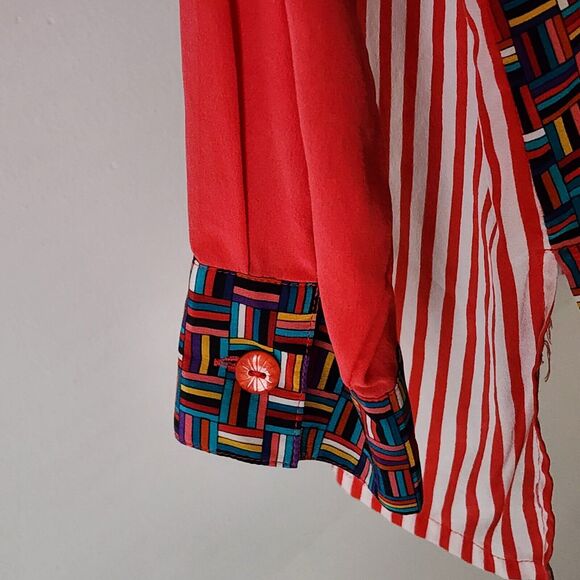 Colorful Patchwork Blouse - Picture 9 of 11